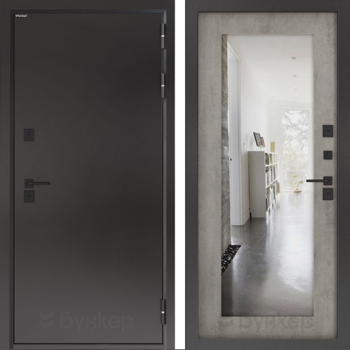 Дверь Входная Бункер BN-10 Тепло Плюс ФЛЗ-603 
Бетон светлый, металлическая