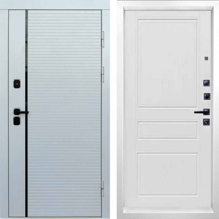 Входная дверь Termo-door WHITE LINE Классик Белое дерево Металлическая