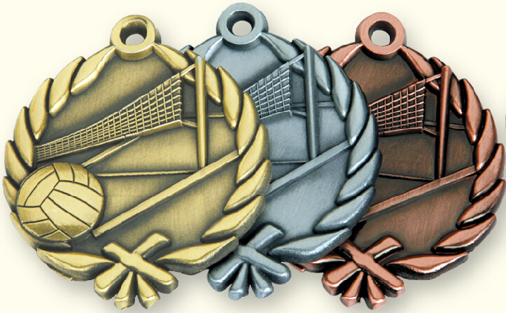 Комплект медалей с лентами "Волейбол" INDIGO 480005 ZS 48мм