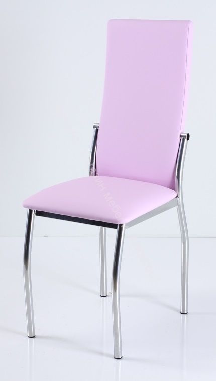 Кухонный стул "B-610" (Розовый кожзам/Хром)