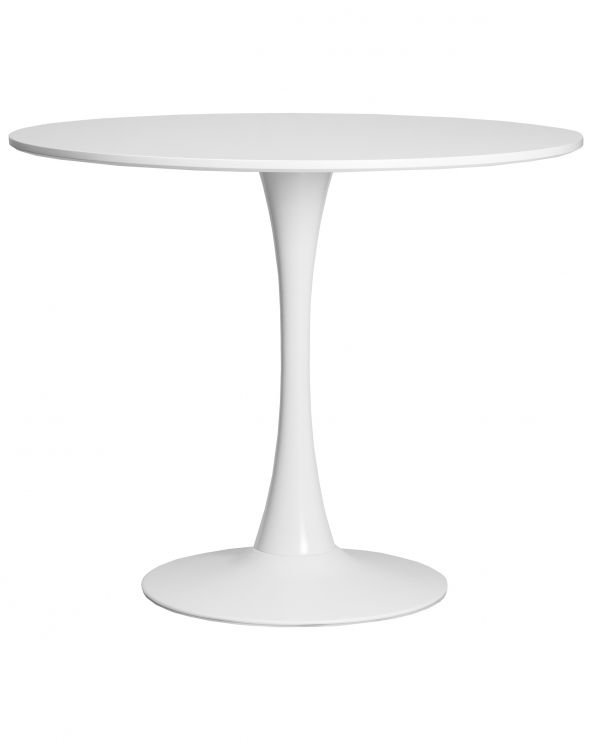 Стол обеденный MIA (белая столешница, белое основание)