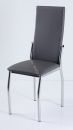 Кухонный стул "B-610" Серый кожзам/Хром