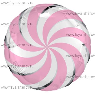 Шар Леденец розовый 46 см