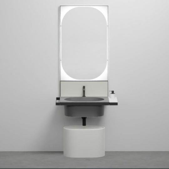 Комплект мебели Cielo Elle Ovale с зеркалом 70х54 ФОТО