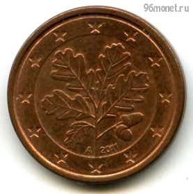 Германия 1 евроцент 2011 A