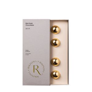 Конфеты шоколадные с золотом «Золотое солнце» Ekhi Gold Sunset Rikisima Box 4 Chocolates - Испания