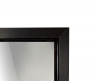 Дверь для хамама и сауны стеклянная Grandis Anodize Diamond Black, графит, черный профиль