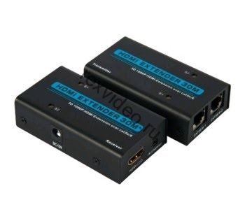 Комплект передачи HDMI сигнала по витой паре на 30 метров HM-ED30