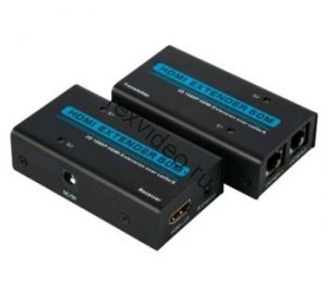 Комплект передачи HDMI сигнала по витой паре на 50 метров HM-ED50
