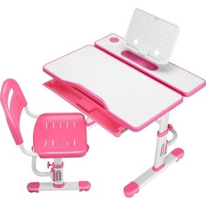Комплект парта + стул трансформеры FunDesk Botero pink cubby