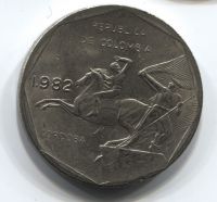 10 песо 1982 Колумбия