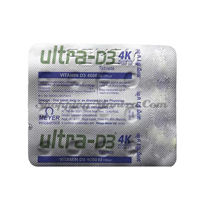 Витамин Д3 4000 IU в таблетках Мейэр Органикс | Meyer Organics Ultra D3 4K Tablets