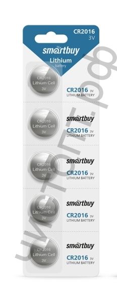 Smartbuy CR2016/5BL (100)