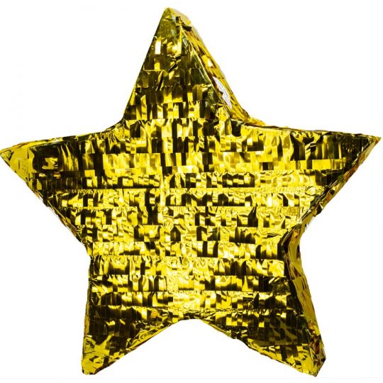 Пиньята Звезда золото