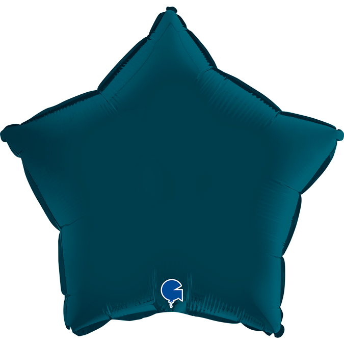 Звезда Аквамарин шар фольгированный с гелием