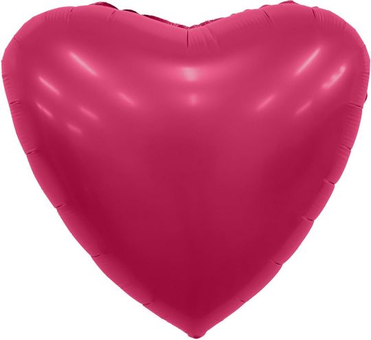 Сердце Маджента Мистик шар фольгированный с гелием