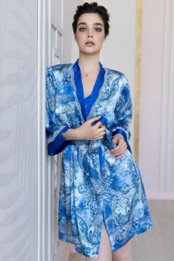 Халат кимоно MIA-AMORE Ariel 3093, синий