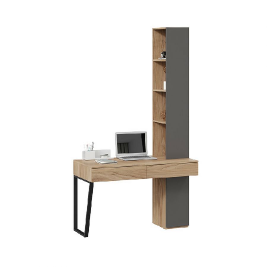 Стол письменный со шкафом комбинированным (настольным) «Порто» (366/580)