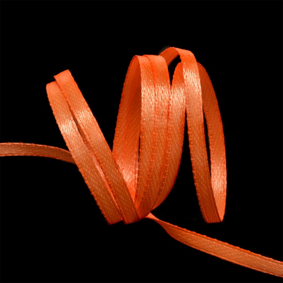 Лента атласная IDEAL цвет 3070 оранжевого цвета (ЛА.IDEAL-3070)