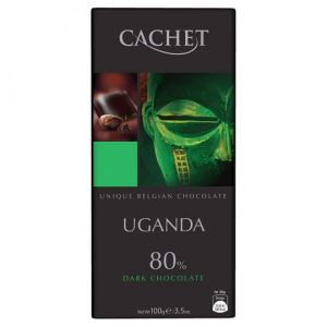 Шоколад "Cachet"  Uganda Dark Chocolate 80%, 100 г