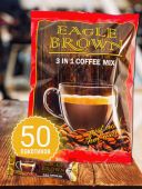Красная волна Кофе 3 в 1 в пакетиках капучино Eagle Brown (Игл Браун) 50 шт