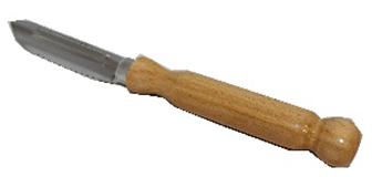 Овощечистка с деревянной ручкой, лакированная. Арт: 1109