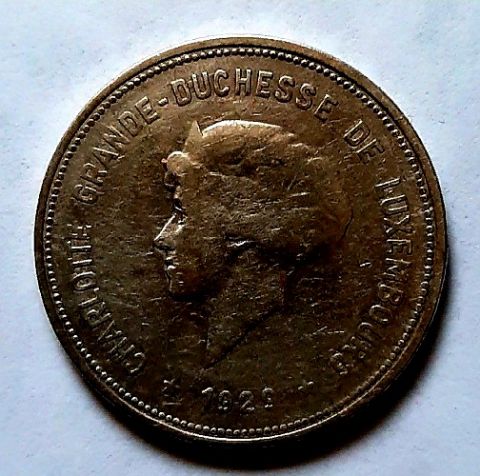 5 франков 1929 Люксембург XF