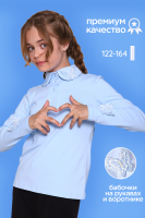 Блузка для девочки Севиль 13284 [светло-голубой]