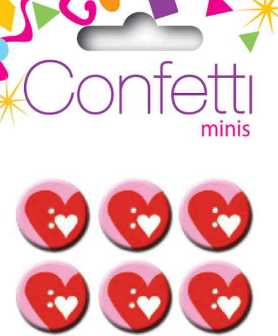 Пуговицы для творчества Mini Confetti Hearts BLUMENTHAL LANSING (7005)