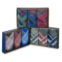 Пд60 Мужские носовые платки с silk-эффектом в подарочной коробке, 3 шт., 100% х/б