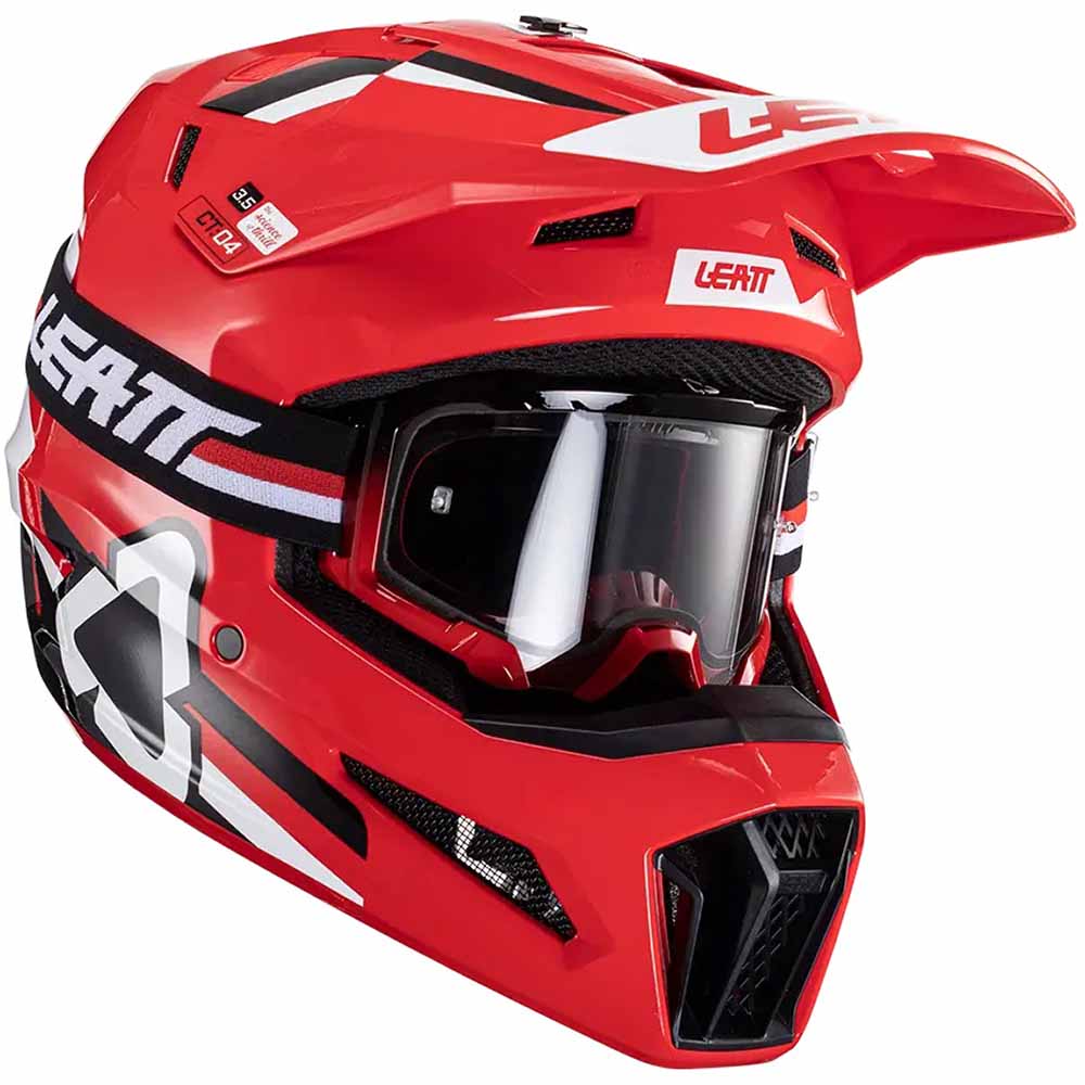 Leatt Kit Moto 3.5 V24 Red (2024) шлем для мотокроса + очки Leatt Velocity 4.5