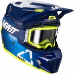 Leatt Kit Moto 8.5 V24 Blue шлем + очки Leatt Velocity 5.5