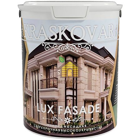 Краска фасадная Kraskovar LUX FASADE высокоукрывистая, сверхпрочная