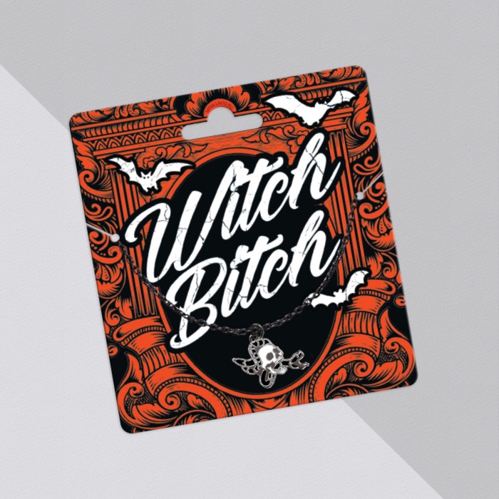 Подвеска на цепочке "Witch" 9 х 12,4 см