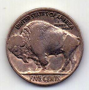 5 центов 1921 США Редкий год AUNC- XF