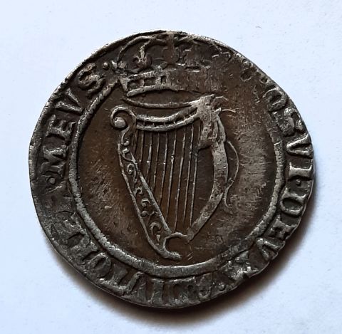 1 шиллинг 1601 - 1602 Ирландия RARE Великобритания AUNC- XF