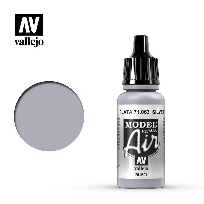 Краска Vallejo Model Air - Silver RLM01 (71.063)