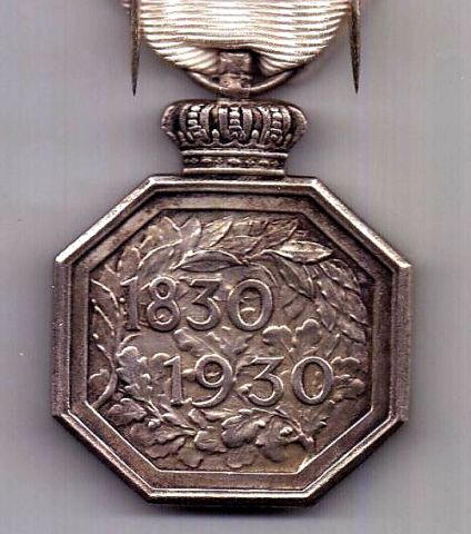 медаль 1830 - 1930 Бельгия AUNC