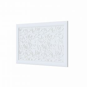 Рамка для Экрана Cosca Фреза Цветы Белый В600хД900 мм