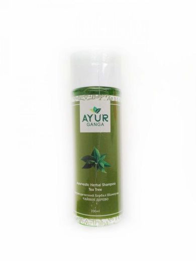 Шампунь аюрведический травяной Сандаловое дерево| Ayurvedic Herbal Shampoo Sandalwood  | 200 мл | AyurGanga