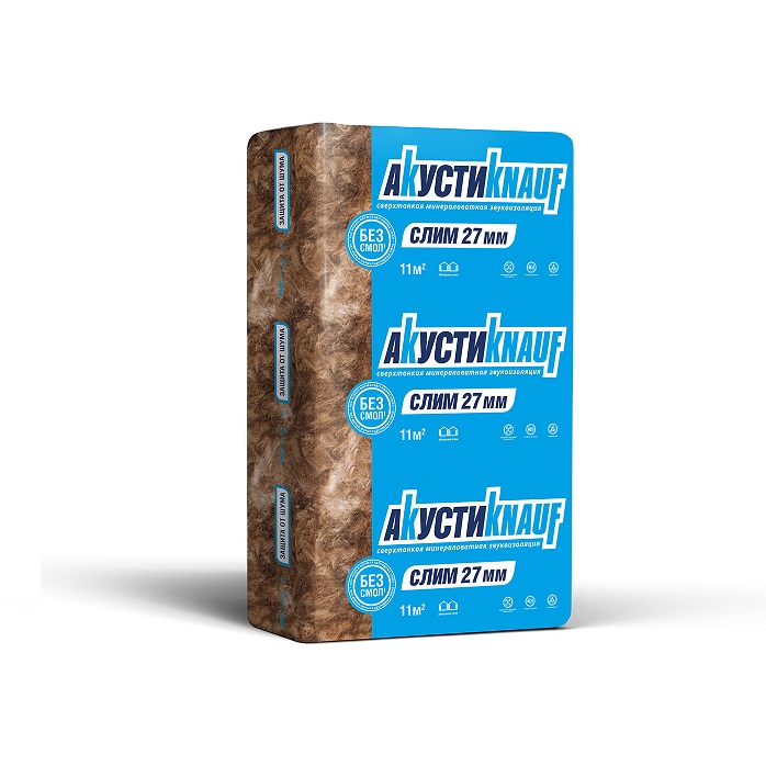 Кнауф АКУСТИК Слим 27мм — купить в Москве, цена, доставка, разгрузка