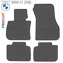 Коврики BMW X1 (F48) от 2015 - 2022 в салон резиновые Frogum (Польша) - 4 шт.