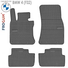 Коврики BMW 4 (F32) Coupe от 2013 - 2021 в салон резиновые Frogum (Польша) - 4 шт.