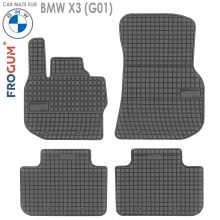Коврики BMW X3 (G01) от 2017 -  в салон резиновые Frogum (Польша) - 4 шт.