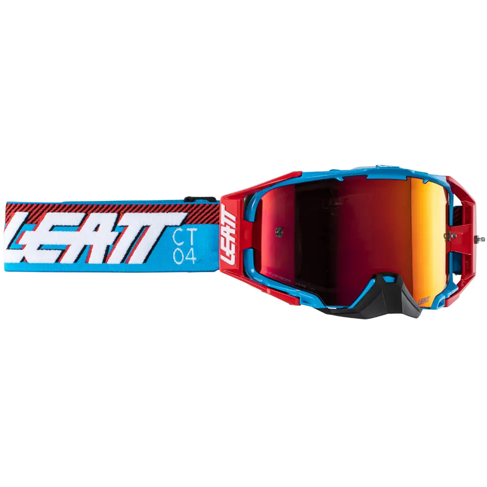 Leatt Velocity 6.5 Iriz Cyan Red 28% (2024) очки для мотокросса и эндуро