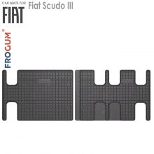 Коврики Fiat Scudo III от 2021 -  3-й ряд в салон резиновые Frogum (Польша) - 2 шт.