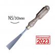 Новинка 2023! Резчицкая стамеска прямая  N 5, 30 мм ПЕТРОГРАДЪ М00018295