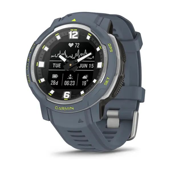 Умные часы Garmin Instinct Crossover - Standard Edition, синий гранит
