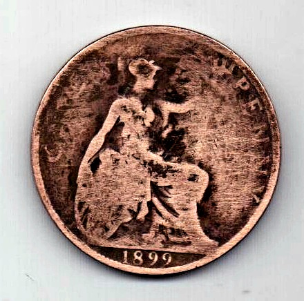 1 пенни 1899  Великобритания
