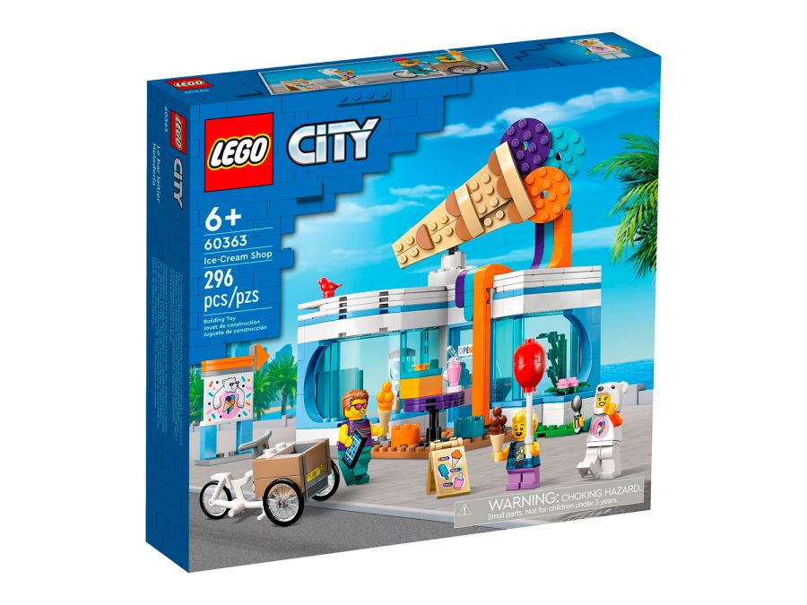 Конструктор LEGO City 60363 "Магазин мороженого", 296 дет.